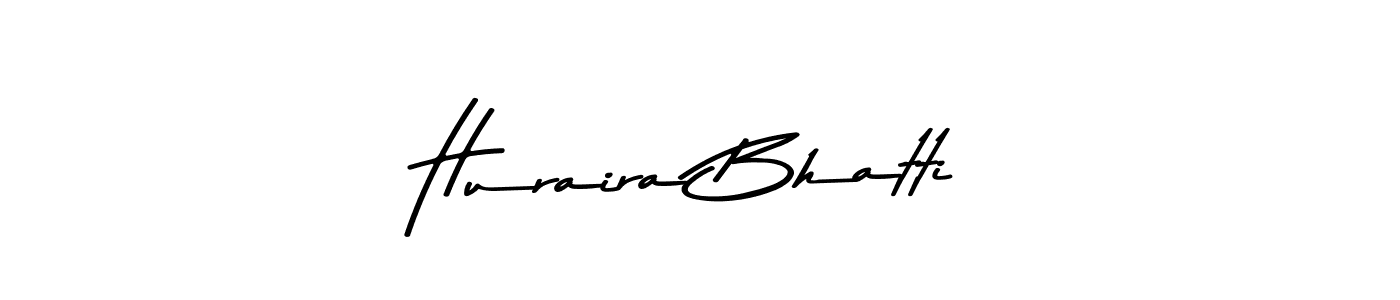 How to make Huraira Bhatti name signature. Use Asem Kandis PERSONAL USE style for creating short signs online. This is the latest handwritten sign. Huraira Bhatti signature style 9 images and pictures png