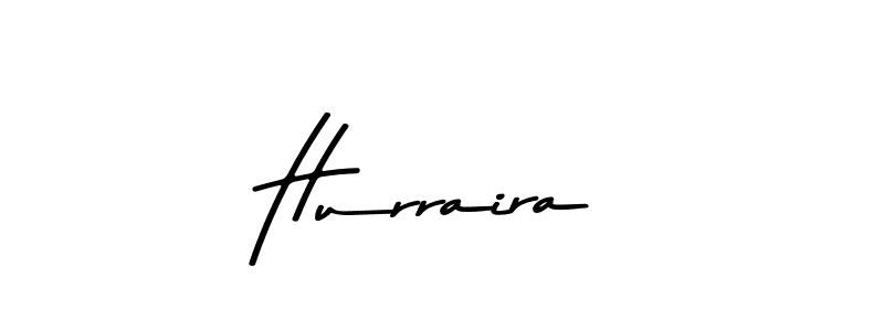 Design your own signature with our free online signature maker. With this signature software, you can create a handwritten (Asem Kandis PERSONAL USE) signature for name Hurraira. Hurraira signature style 9 images and pictures png