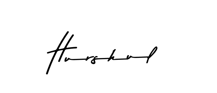 Make a beautiful signature design for name Hurshul. With this signature (Asem Kandis PERSONAL USE) style, you can create a handwritten signature for free. Hurshul signature style 9 images and pictures png