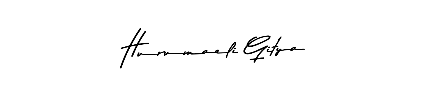 Also we have Hurumaeli Gitya name is the best signature style. Create professional handwritten signature collection using Asem Kandis PERSONAL USE autograph style. Hurumaeli Gitya signature style 9 images and pictures png