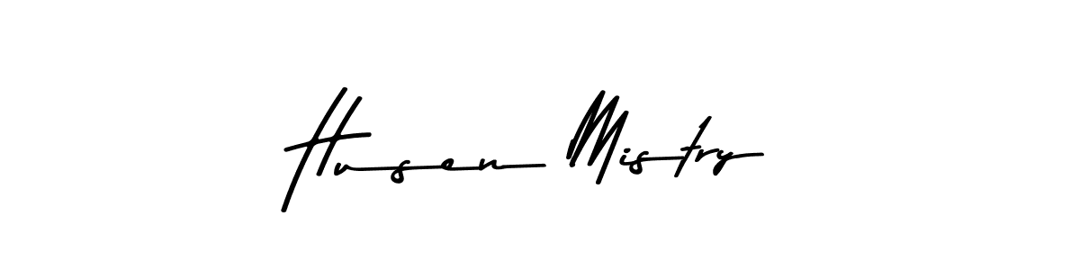 if you are searching for the best signature style for your name Husen Mistry. so please give up your signature search. here we have designed multiple signature styles  using Asem Kandis PERSONAL USE. Husen Mistry signature style 9 images and pictures png