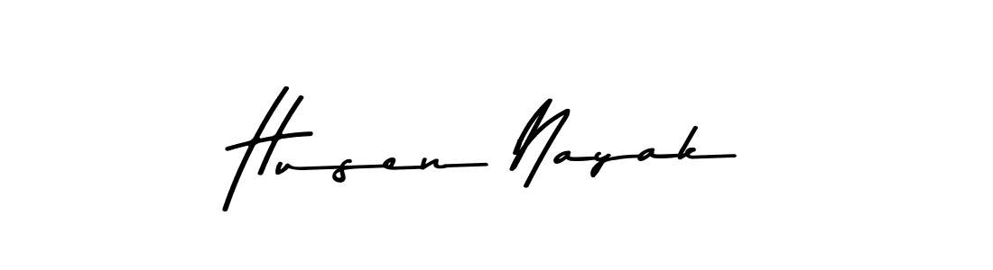 Make a beautiful signature design for name Husen Nayak. With this signature (Asem Kandis PERSONAL USE) style, you can create a handwritten signature for free. Husen Nayak signature style 9 images and pictures png