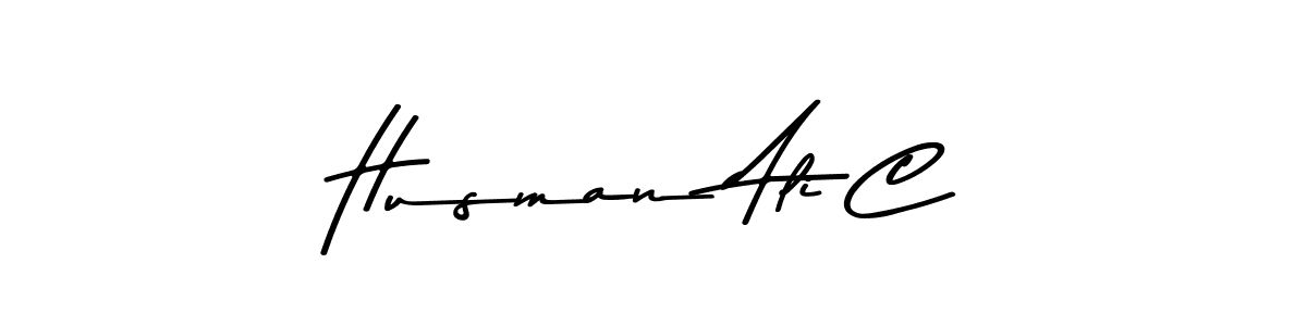 You should practise on your own different ways (Asem Kandis PERSONAL USE) to write your name (Husman Ali C) in signature. don't let someone else do it for you. Husman Ali C signature style 9 images and pictures png