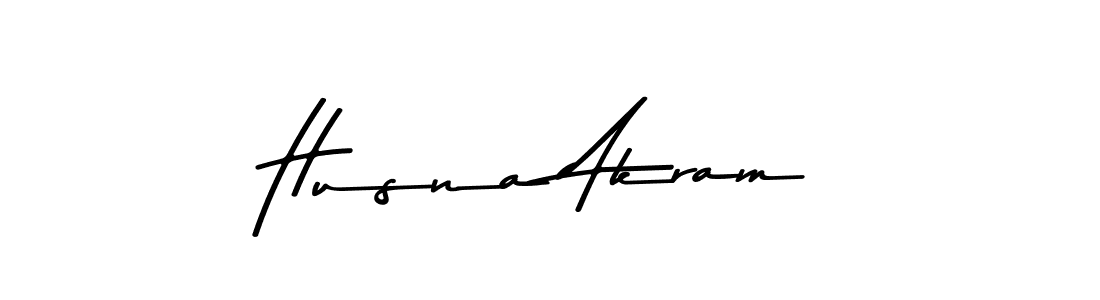 Make a beautiful signature design for name Husna Akram. With this signature (Asem Kandis PERSONAL USE) style, you can create a handwritten signature for free. Husna Akram signature style 9 images and pictures png