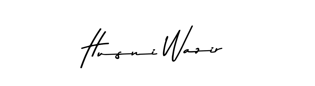 How to make Husni Wazir name signature. Use Asem Kandis PERSONAL USE style for creating short signs online. This is the latest handwritten sign. Husni Wazir signature style 9 images and pictures png