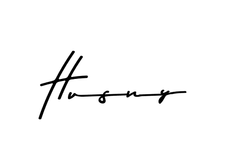 How to make Husny name signature. Use Asem Kandis PERSONAL USE style for creating short signs online. This is the latest handwritten sign. Husny signature style 9 images and pictures png