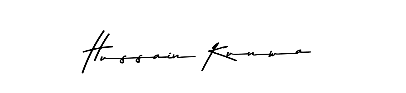 Use a signature maker to create a handwritten signature online. With this signature software, you can design (Asem Kandis PERSONAL USE) your own signature for name Hussain Kunwa. Hussain Kunwa signature style 9 images and pictures png