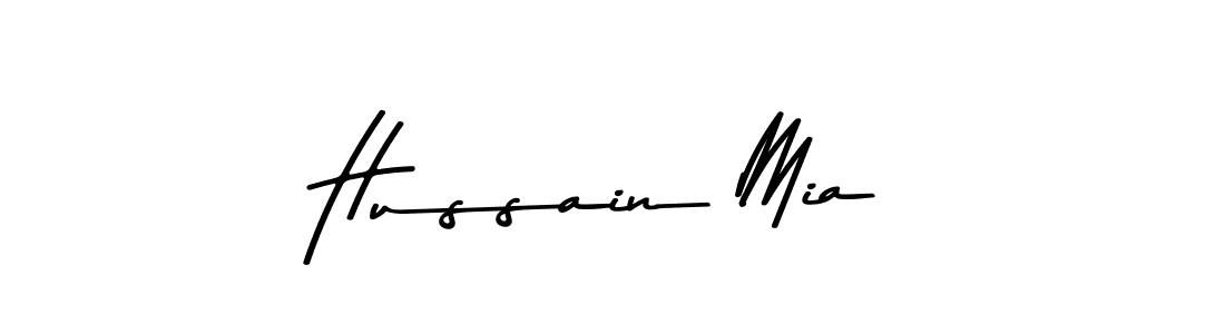 Design your own signature with our free online signature maker. With this signature software, you can create a handwritten (Asem Kandis PERSONAL USE) signature for name Hussain Mia. Hussain Mia signature style 9 images and pictures png