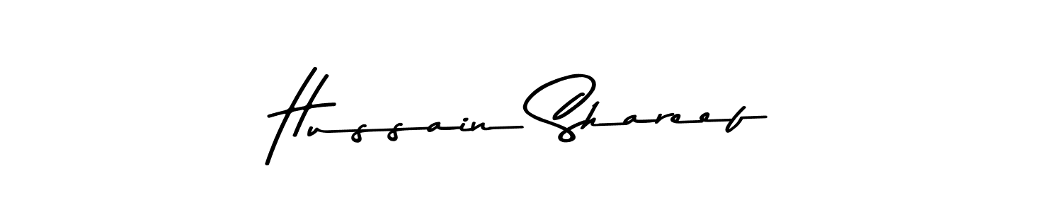 Create a beautiful signature design for name Hussain Shareef. With this signature (Asem Kandis PERSONAL USE) fonts, you can make a handwritten signature for free. Hussain Shareef signature style 9 images and pictures png
