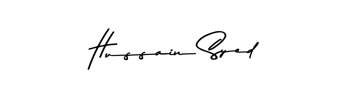 Use a signature maker to create a handwritten signature online. With this signature software, you can design (Asem Kandis PERSONAL USE) your own signature for name Hussain Syed. Hussain Syed signature style 9 images and pictures png