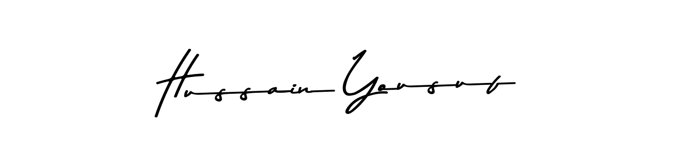 Use a signature maker to create a handwritten signature online. With this signature software, you can design (Asem Kandis PERSONAL USE) your own signature for name Hussain Yousuf. Hussain Yousuf signature style 9 images and pictures png