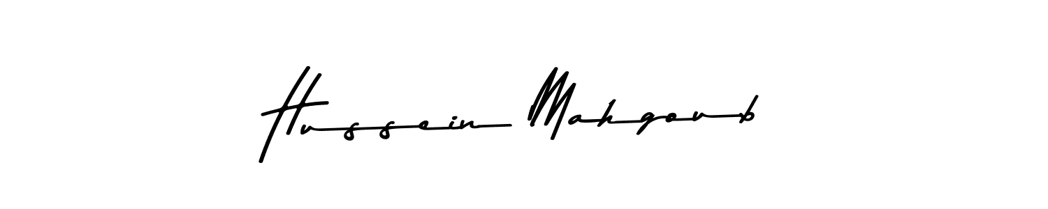 Design your own signature with our free online signature maker. With this signature software, you can create a handwritten (Asem Kandis PERSONAL USE) signature for name Hussein Mahgoub. Hussein Mahgoub signature style 9 images and pictures png