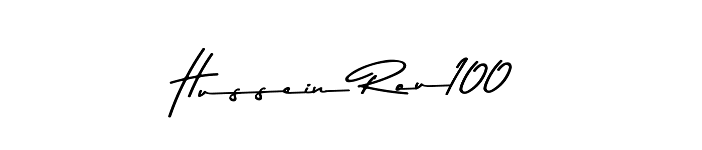 The best way (Asem Kandis PERSONAL USE) to make a short signature is to pick only two or three words in your name. The name Hussein Rou100 include a total of six letters. For converting this name. Hussein Rou100 signature style 9 images and pictures png