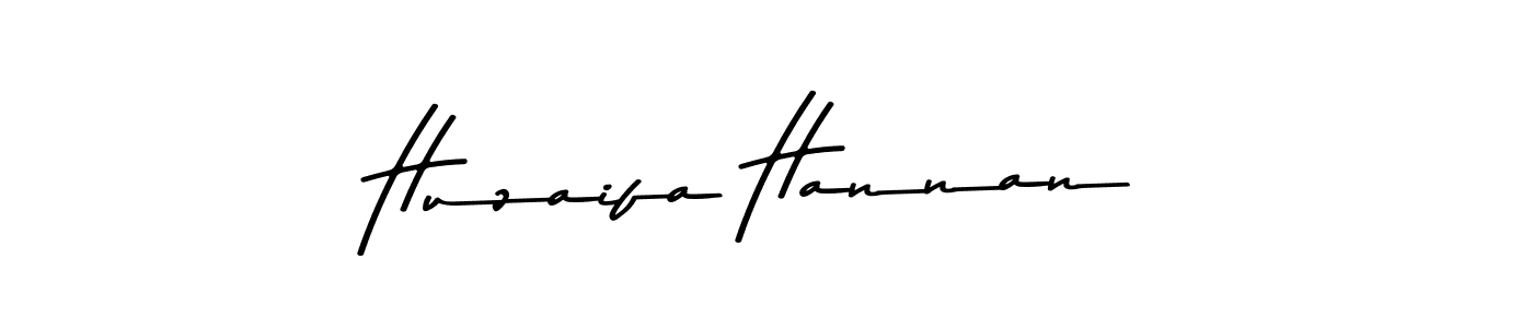 How to make Huzaifa Hannan signature? Asem Kandis PERSONAL USE is a professional autograph style. Create handwritten signature for Huzaifa Hannan name. Huzaifa Hannan signature style 9 images and pictures png