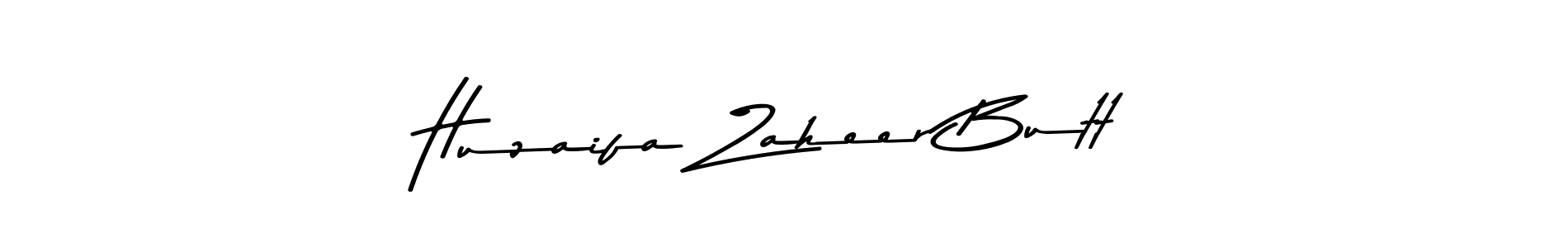 Make a beautiful signature design for name Huzaifa Zaheer Butt. With this signature (Asem Kandis PERSONAL USE) style, you can create a handwritten signature for free. Huzaifa Zaheer Butt signature style 9 images and pictures png