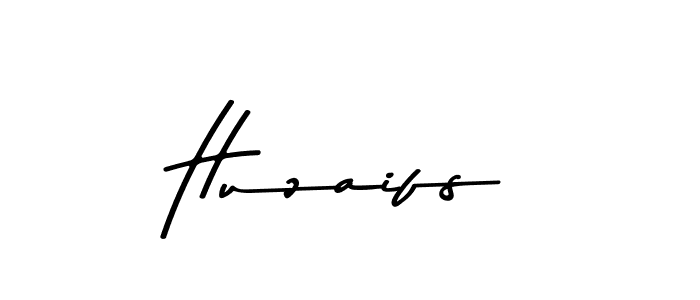 Create a beautiful signature design for name Huzaifs. With this signature (Asem Kandis PERSONAL USE) fonts, you can make a handwritten signature for free. Huzaifs signature style 9 images and pictures png
