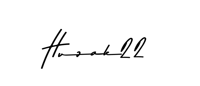 Huzak22 stylish signature style. Best Handwritten Sign (Asem Kandis PERSONAL USE) for my name. Handwritten Signature Collection Ideas for my name Huzak22. Huzak22 signature style 9 images and pictures png