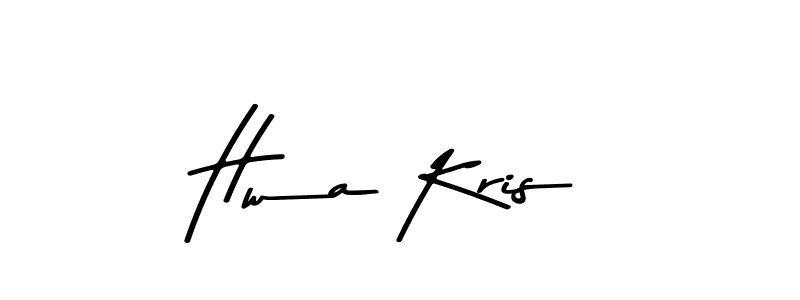 Create a beautiful signature design for name Hwa Kris. With this signature (Asem Kandis PERSONAL USE) fonts, you can make a handwritten signature for free. Hwa Kris signature style 9 images and pictures png