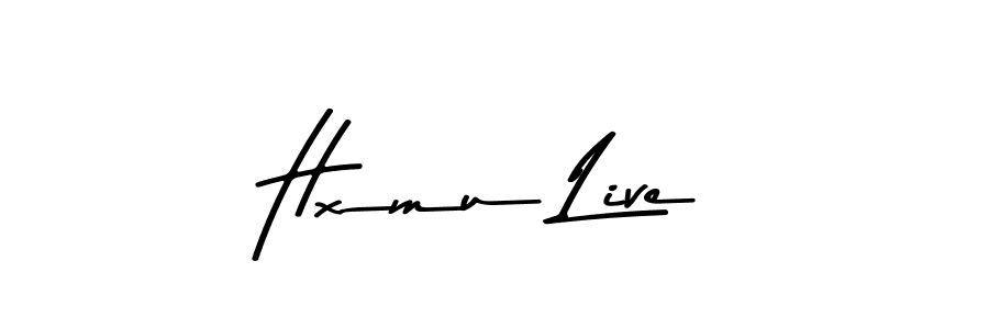 Create a beautiful signature design for name Hxmu Live. With this signature (Asem Kandis PERSONAL USE) fonts, you can make a handwritten signature for free. Hxmu Live signature style 9 images and pictures png