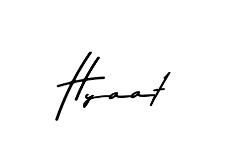 Use a signature maker to create a handwritten signature online. With this signature software, you can design (Asem Kandis PERSONAL USE) your own signature for name Hyaat. Hyaat signature style 9 images and pictures png