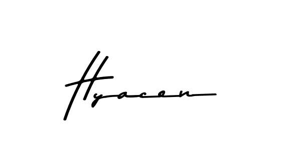 Make a beautiful signature design for name Hyacen. Use this online signature maker to create a handwritten signature for free. Hyacen signature style 9 images and pictures png