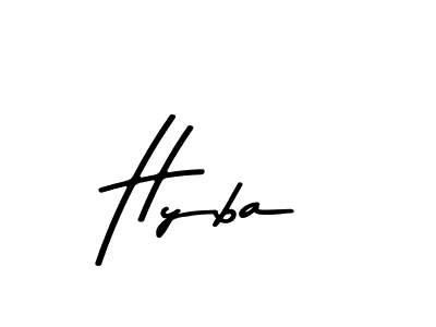 if you are searching for the best signature style for your name Hyba. so please give up your signature search. here we have designed multiple signature styles  using Asem Kandis PERSONAL USE. Hyba signature style 9 images and pictures png