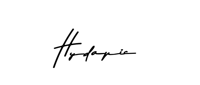 Make a beautiful signature design for name Hydapic. With this signature (Asem Kandis PERSONAL USE) style, you can create a handwritten signature for free. Hydapic signature style 9 images and pictures png