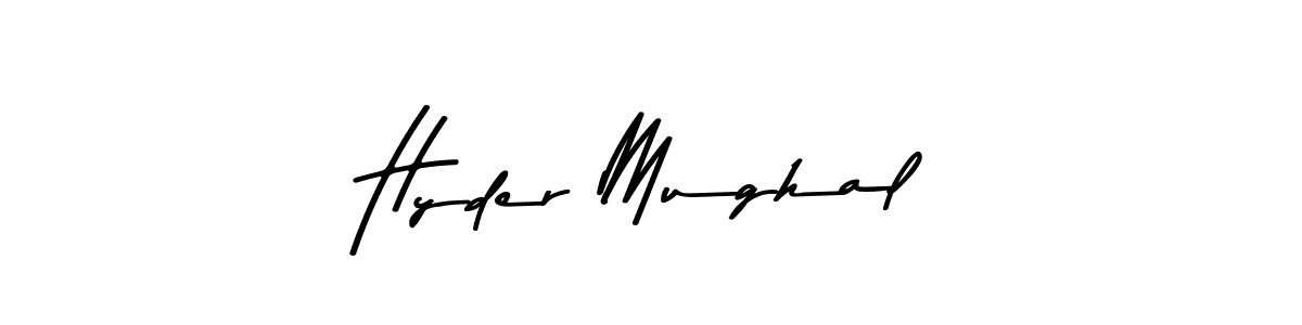How to make Hyder Mughal signature? Asem Kandis PERSONAL USE is a professional autograph style. Create handwritten signature for Hyder Mughal name. Hyder Mughal signature style 9 images and pictures png