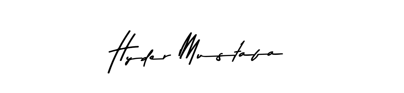 You can use this online signature creator to create a handwritten signature for the name Hyder Mustafa. This is the best online autograph maker. Hyder Mustafa signature style 9 images and pictures png