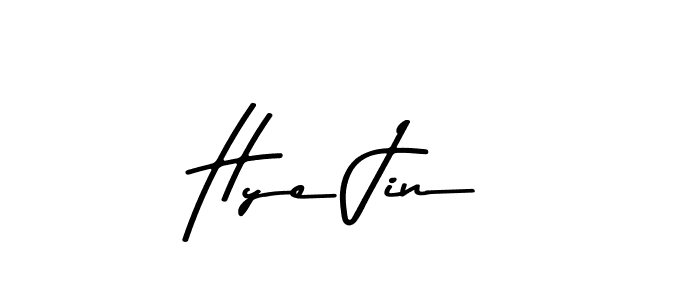 Hye Jin stylish signature style. Best Handwritten Sign (Asem Kandis PERSONAL USE) for my name. Handwritten Signature Collection Ideas for my name Hye Jin. Hye Jin signature style 9 images and pictures png