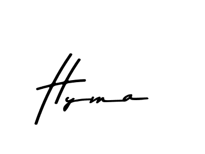 Design your own signature with our free online signature maker. With this signature software, you can create a handwritten (Asem Kandis PERSONAL USE) signature for name Hyma. Hyma signature style 9 images and pictures png