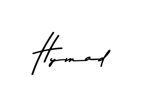 Design your own signature with our free online signature maker. With this signature software, you can create a handwritten (Asem Kandis PERSONAL USE) signature for name Hymad. Hymad signature style 9 images and pictures png