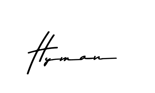 Hyman stylish signature style. Best Handwritten Sign (Asem Kandis PERSONAL USE) for my name. Handwritten Signature Collection Ideas for my name Hyman. Hyman signature style 9 images and pictures png