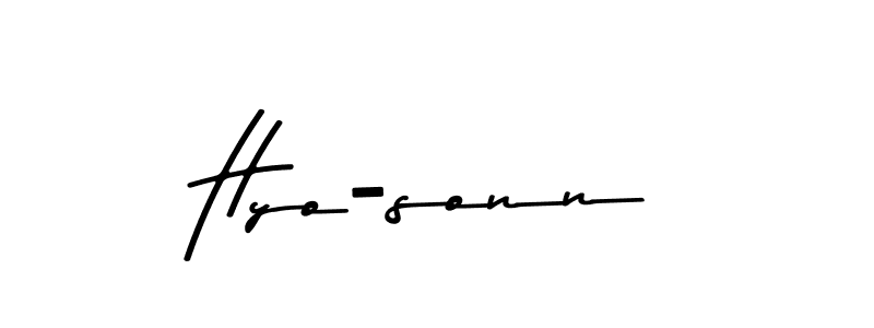 Use a signature maker to create a handwritten signature online. With this signature software, you can design (Asem Kandis PERSONAL USE) your own signature for name Hyo-sonn. Hyo-sonn signature style 9 images and pictures png