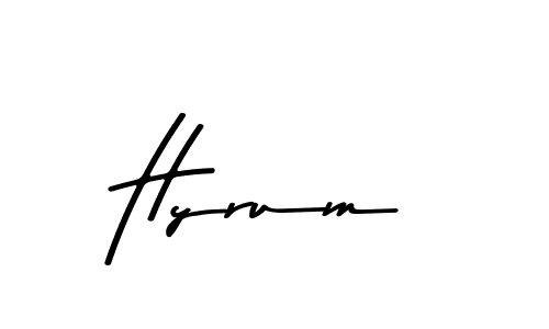 Use a signature maker to create a handwritten signature online. With this signature software, you can design (Asem Kandis PERSONAL USE) your own signature for name Hyrum. Hyrum signature style 9 images and pictures png