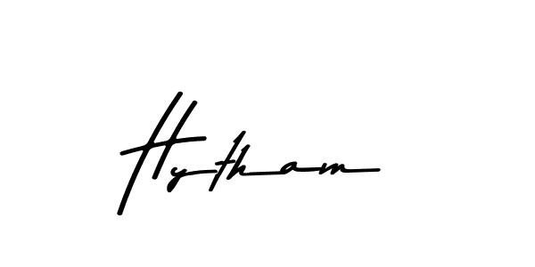 The best way (Asem Kandis PERSONAL USE) to make a short signature is to pick only two or three words in your name. The name Hytham include a total of six letters. For converting this name. Hytham signature style 9 images and pictures png