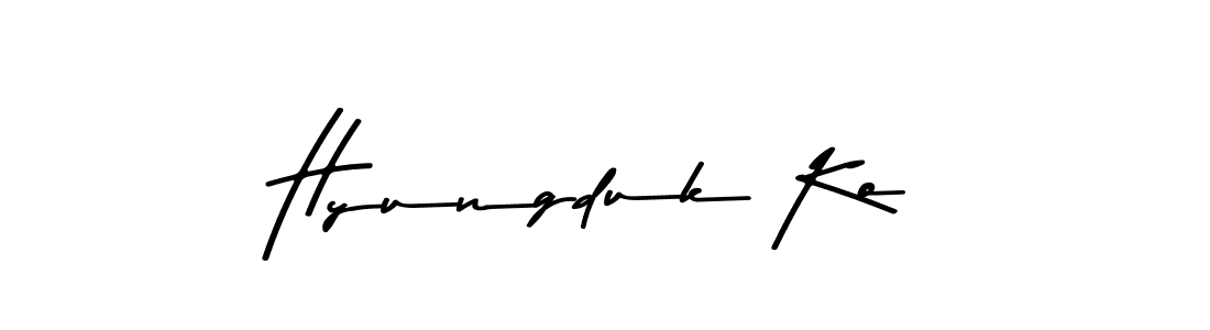Also You can easily find your signature by using the search form. We will create Hyungduk Ko name handwritten signature images for you free of cost using Asem Kandis PERSONAL USE sign style. Hyungduk Ko signature style 9 images and pictures png