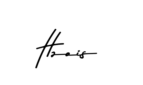 The best way (Asem Kandis PERSONAL USE) to make a short signature is to pick only two or three words in your name. The name Hzois include a total of six letters. For converting this name. Hzois signature style 9 images and pictures png