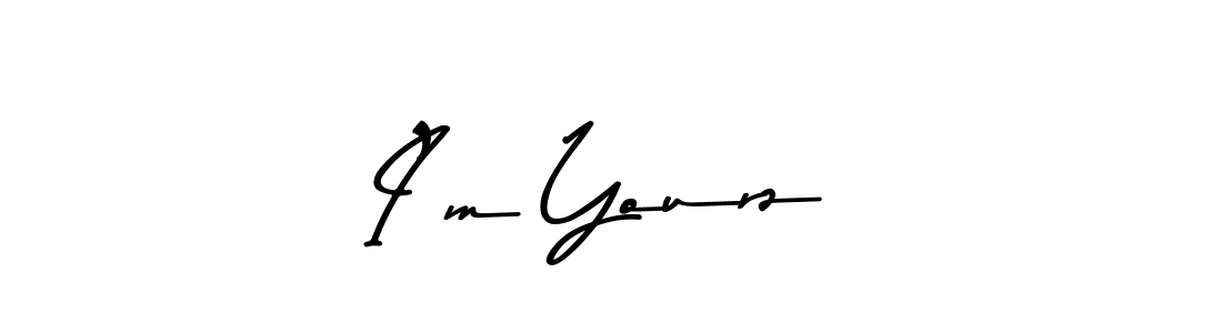 How to make I’m Yourz name signature. Use Asem Kandis PERSONAL USE style for creating short signs online. This is the latest handwritten sign. I’m Yourz signature style 9 images and pictures png