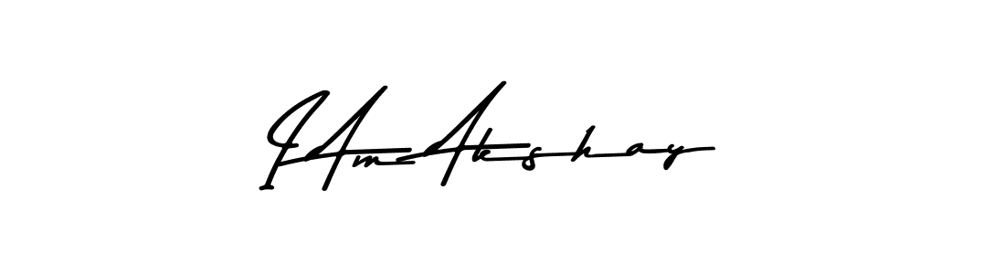 This is the best signature style for the I Am Akshay name. Also you like these signature font (Asem Kandis PERSONAL USE). Mix name signature. I Am Akshay signature style 9 images and pictures png