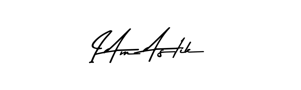 The best way (Asem Kandis PERSONAL USE) to make a short signature is to pick only two or three words in your name. The name I Am Astik include a total of six letters. For converting this name. I Am Astik signature style 9 images and pictures png