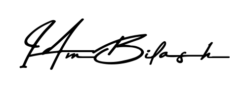 The Asem Kandis PERSONAL USE typeface gives name I Am Bilash a refined look. Suitable for certificates, diplomas, and official verification. I Am Bilash signature style 9 images and pictures png