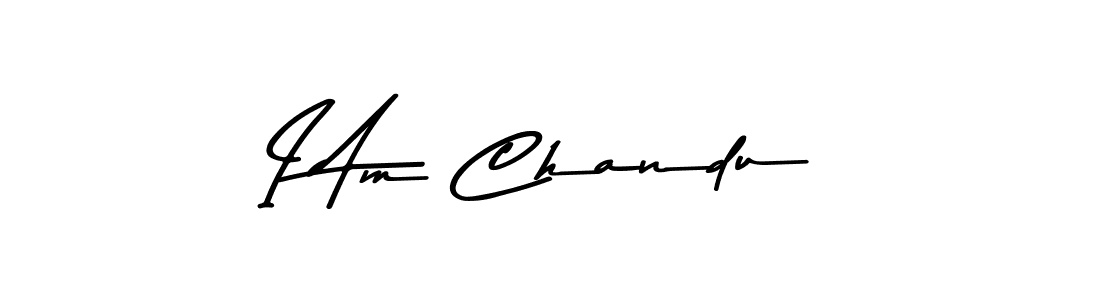 Use a signature maker to create a handwritten signature online. With this signature software, you can design (Asem Kandis PERSONAL USE) your own signature for name I Am Chandu. I Am Chandu signature style 9 images and pictures png