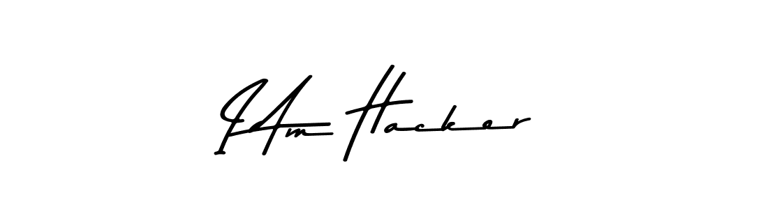 Create a beautiful signature design for name I Am Hacker. With this signature (Asem Kandis PERSONAL USE) fonts, you can make a handwritten signature for free. I Am Hacker signature style 9 images and pictures png