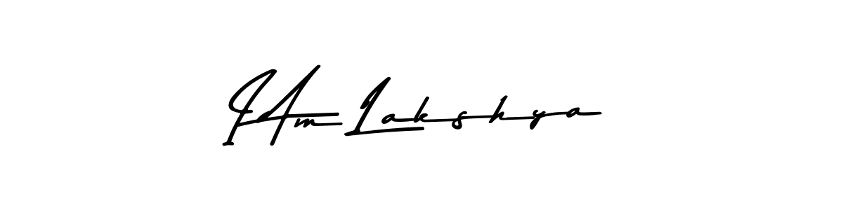 Create a beautiful signature design for name I Am Lakshya. With this signature (Asem Kandis PERSONAL USE) fonts, you can make a handwritten signature for free. I Am Lakshya signature style 9 images and pictures png