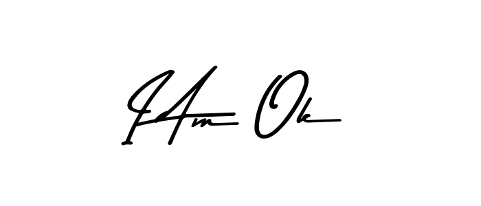 Make a beautiful signature design for name I Am Ok. With this signature (Asem Kandis PERSONAL USE) style, you can create a handwritten signature for free. I Am Ok signature style 9 images and pictures png