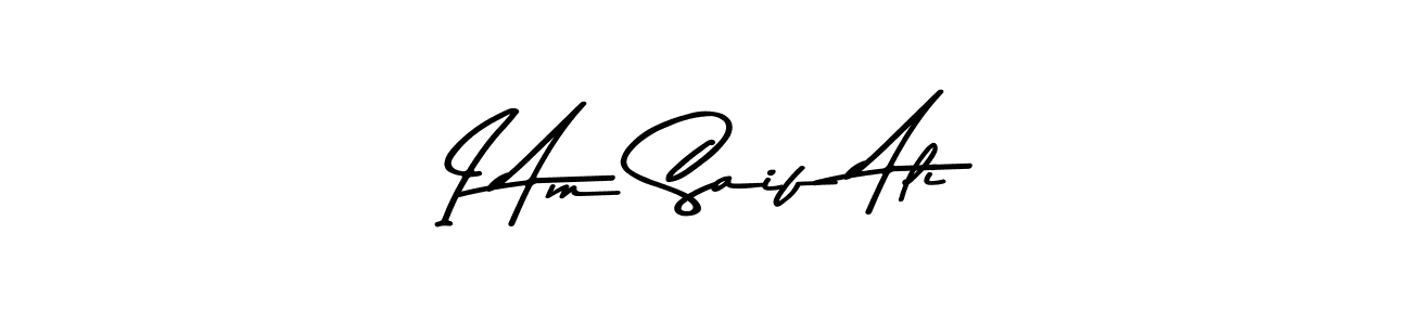 The best way (Asem Kandis PERSONAL USE) to make a short signature is to pick only two or three words in your name. The name I Am Saif Ali include a total of six letters. For converting this name. I Am Saif Ali signature style 9 images and pictures png