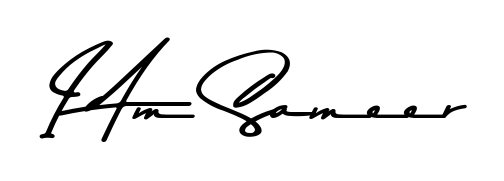 The Asem Kandis PERSONAL USE handwriting style adds charm and authenticity to name I Am Sameer. A wonderful choice for personal thank-you notes. I Am Sameer signature style 9 images and pictures png