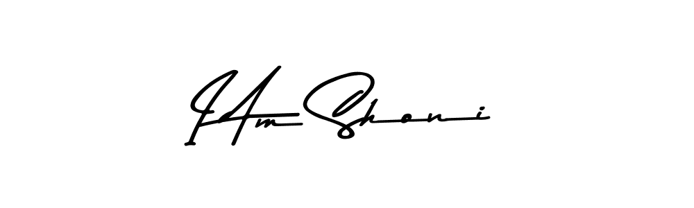 Design your own signature with our free online signature maker. With this signature software, you can create a handwritten (Asem Kandis PERSONAL USE) signature for name I Am Shoni. I Am Shoni signature style 9 images and pictures png