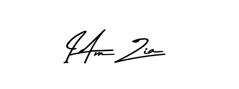 Create a beautiful signature design for name I Am Zia. With this signature (Asem Kandis PERSONAL USE) fonts, you can make a handwritten signature for free. I Am Zia signature style 9 images and pictures png